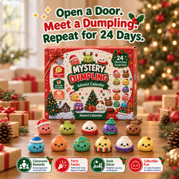 Nucca 2026 Dumpling Squishy Advent Calendar — Indoor Recreation Stress Relief Toy
