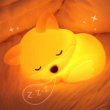 Veilleuse renard en silicone avec minuterie - Tactile