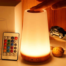 Lampe de chevet tactile avec télécommande, 13 couleurs